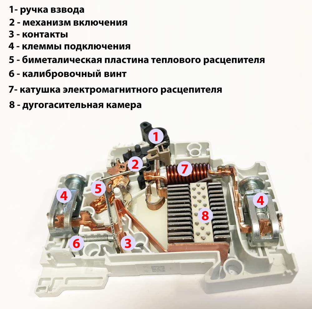 устройство автоматического выключателя