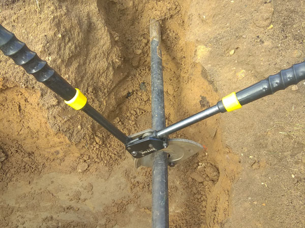 установка соединительной муфты на кабель