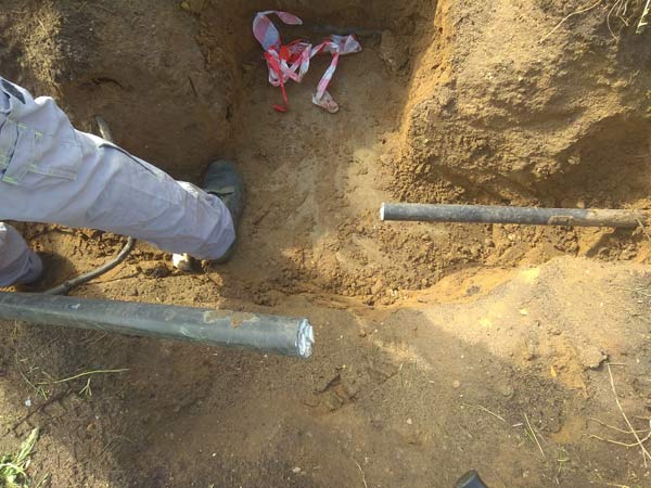 установка соединительной муфты на кабель