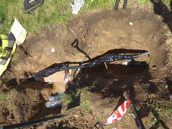 установка соединительной муфты на кабель