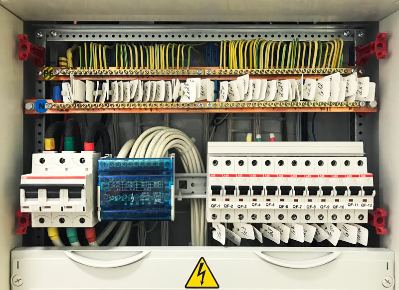 Электромонтажные работы в офисе - электрощит