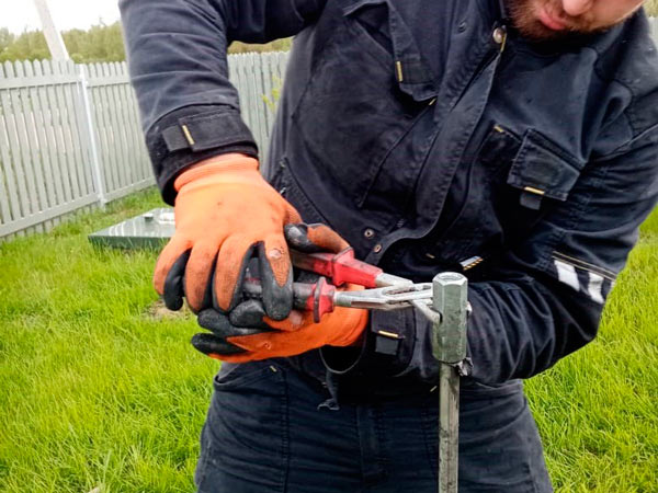 монтаж модульного заземления