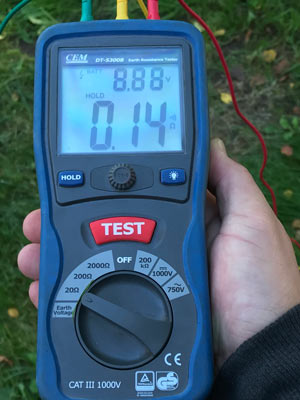 измерение сопротивления заземляющего устройства