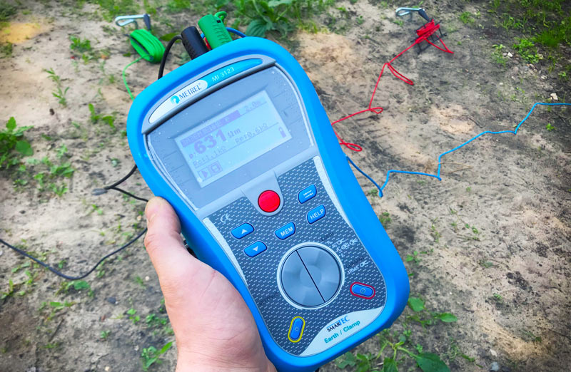измерение удельного сопротивления грунта