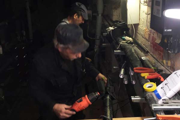 установка соединительной муфты