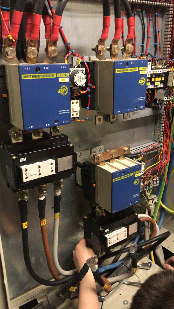 подключение тепловой защиты на электродвигатели в насосной станции