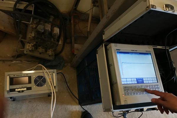 поиск повреждения кабеля