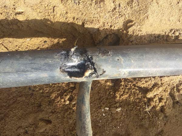 поиск повреждения кабеля