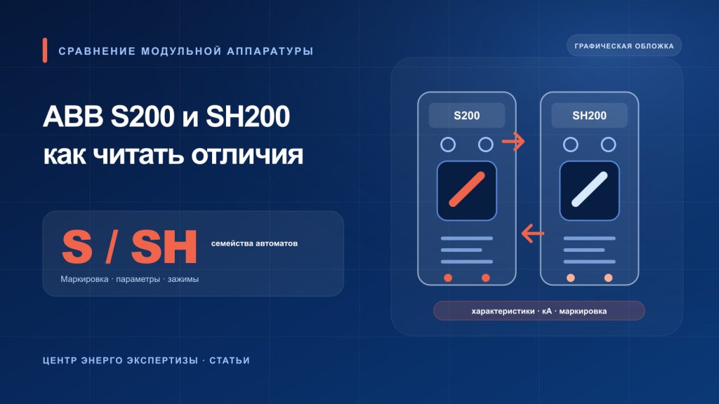 Отличия автоматических выключателей ABB S и SH серий